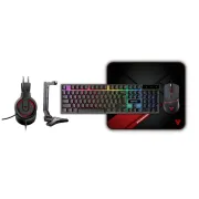 Fantech P51 5-in-1 Gaming Power Bundle With RGB Keyboard Mouse Mousepad Headset And Stand