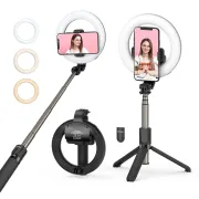 NeePho NP L14 10-Inch Ring Light With Tripod & Bluetooth Remote