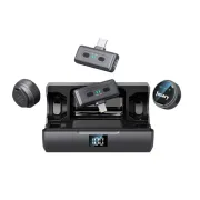 Jmary MW19 2.4G Wireless Microphone Set With Charging Case Type-C & Lightning Compatible