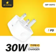 My Power MP99PD 30W Fast Charger With Power Delivery (PD) Technology Three-Pin Type-C Output