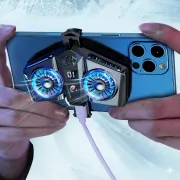 K8 Magnetic Mobile Cooler Fan Radiator Universal Phone Cooler for Gaming & Live Streaming