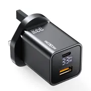 Moxom LX-HC802 PD 33W Fast Charger With LCD Display QC3.0/PD