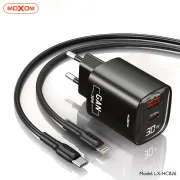 Moxom LX HC826 30 Watt GaN Charger Digital Display With Type C Cable