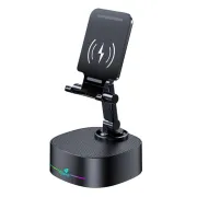 KISONLI M5 Bluetooth Speaker With Phone Holder And Wireless Charging