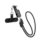 Hoco X126 Fast Charging Cable 60W Type-C to Type-C With Integrated Lanyard And Phone Stand
