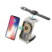 Koosda KSD W03 Foldable 3 In 1 Wireless Charger