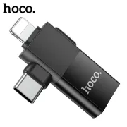 Hoco UA17 iOS /Type C Male To USB Female 2 In 1 Adapter For Converter Date Transmission OTG Adapter