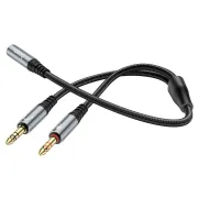 Hoco UPA21 3.5mm Female To 2*3.5mm Male Cable Audio Adapter