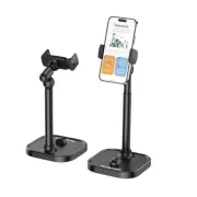 Plokama DT80 Desktop Phone Stand Adjustable 22-41cm 360° Rotation Stable Metal Base