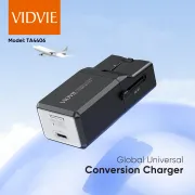 Vidvie TA4406 33W Wall Charger Global Universal Conversion Travel Adapter