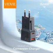 Vidvie TA4405 25W Global Universal Conversion Charger Travel Adapter
