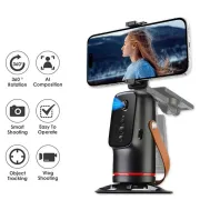 Q03 Auto Tracking Phone Holder 360° Rotation Phone Camera Mount