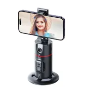 P02 AI Intelligent Tracker 360° Auto Face Tracking Smart Rotation Desktop Selfie Gimbal Stabilizer for Smartphone