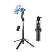 P135 Magnetic Selfie Stick MagSafe Tripod 4.5 Feet With Detachable Remote