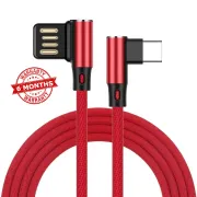 XLIVE 2 Meter Right Angle 90 Degree USB C Data Cable