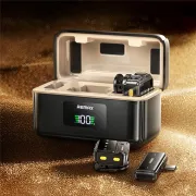 Remax K18 Dual Noise Cancel Wireless Microphone For iPhone And Android