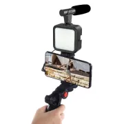 Phone VLOG Video Making Kit With Mini Tripod