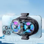 SL07 Digital Tempereture Display Dual Cooling Fan Cell Phone Radiator Mobile Phone Cooler