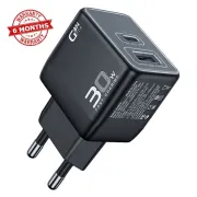 XUNDD XDCH 065 Type-C+USB-A 30W Fast ChargingPortable GaN Power Adapter Mobile Charger