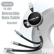 Yesplus YS881 Retractable 3 In 1 Data Cable