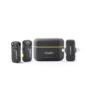 Digitek DWM 103 Mini 2-in-1 Wireless Mic, 40m Range, 6Hr Battery, Noise Reduction, iOS/Android