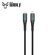 Asta WOLF Hyper 100cm Type-C To Lightning Cable 30W Braided Cable