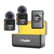 Digitek® DWM 118 Wireless Microphone With Noise Reduction, 7Hr Battery, Plug & Play, iOS/Android/DSLR Compatible