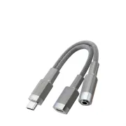 Bavin AUX65 Type C To 3.5mm And Type C Audio Adapter Cable