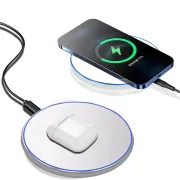 15W Qi Fast Wireless Smartphone Fast Charger Charging Pad With USB C Cable