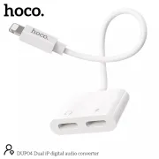 Hoco DUP04 Headphone Adapter Dual Lightning To Lightning IP Digital Audio Converter Adapter
