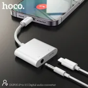 HOCO DUP05 Iphone To Iphone + 3.5 mm Digital Audio Converter
