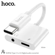 HOCO DUP06 Type C To Type C + 3.5mm Digital Audio Converter