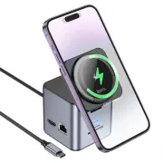 Hoco HB49 9 In 1 Wireless Fast Mobile Charger Desktop Station