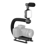 AY49U U Shaped Video Making Handheld Stabilizer Kit For Smartphone And Camera