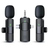 3 In 1 Wireless Microphone For Interview Video Podcast Vlog YouTube