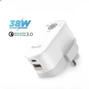 Budi 38W Timer Charger Adapter USB Type C Fast Charging Plug PD QC 3.0