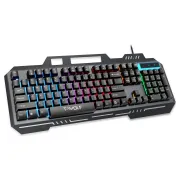 T‑WOLF T16 Backlit Wired 104-Key Gaming Keyboard With Ambient Lighting