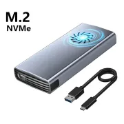 M.2 NVMe SSD Case With Cooling Fan