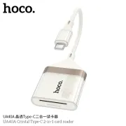 HOCO UA40A Crystal 2 In 1 Card Reader Type-C To SD/TF