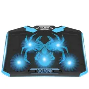 NUOXI Q7 Ultra Professional 5 Fan LED Backlit Speed And Height Adjustable Gaming Laptop Stand Cooling Pad