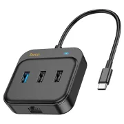 Hoco HB37 Type-C Hub HDTV + RJ45 + USB-A3.0 + 2 × USB-A2.0 + Type-C