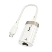 Hoco UA41B Crystal 100Mbps Type-C To RJ45 Ethernet Adapter