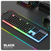 LIMEIDE TX35 Wired Membrane Gaming Office Keyboard With Colorful Lighting 104 Keys