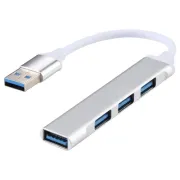 4 Port Metal USB High Speed Hub Adapter