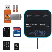 All In One Combo Card Reader For Pen Drive Cameras Mobile PC Laptop Tablet