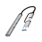 2 In 1 USB And C Hub Multiport Adapter