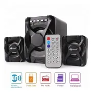 Kisonli U-2500 Bluetooth Usb 2.1 Portable Computer Speaker With Fm Black