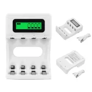 Goop GD 04K AA/AAA Ni-MH/Ni-Cd Smart Super Quick Battery Charger with USB Input/1.4 LCD Display