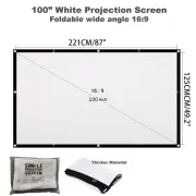 100 Inch Indoor Outdoor Dual Front Rear Portable Projector Screen