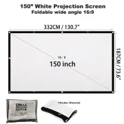 150 Inch Indoor Outdoor Dual Front Rear Portable Projector Screen
